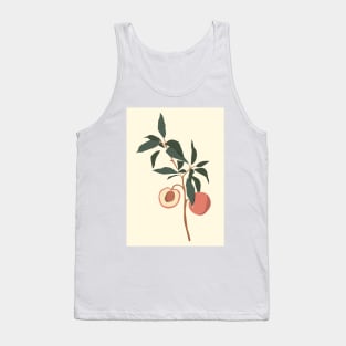 Lovely Peaches Modern Minimalistic Illustration Tank Top